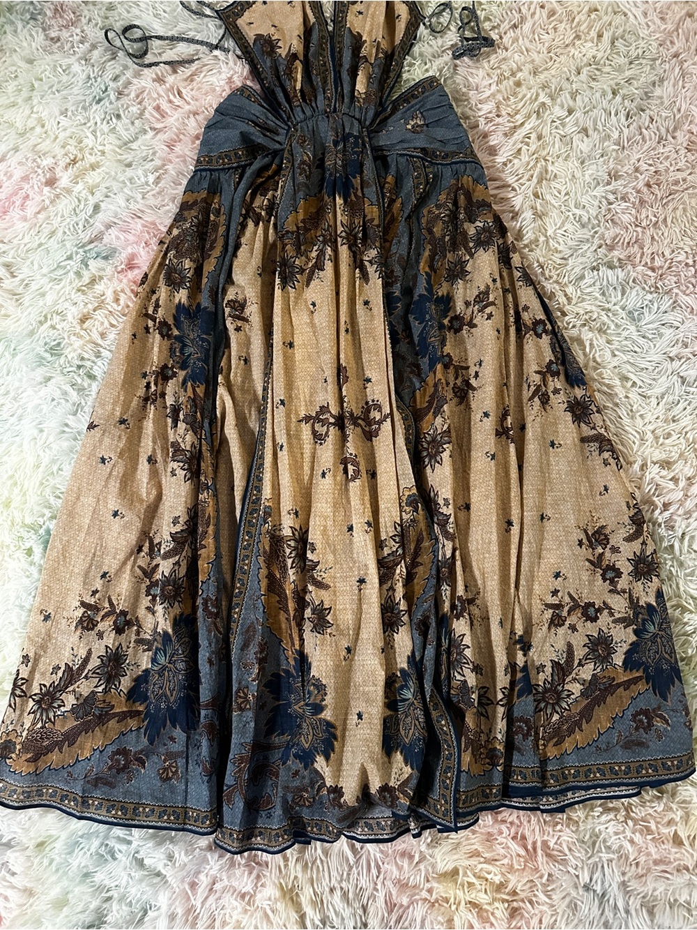 New AUTHENTIC Zimmerman Ascension Plunge Halter Maxi Dress Size 0 - Picture 15 of 15